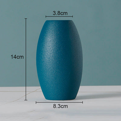European Flower Arrangement Plant Pots Solid Color Ceramic Vases