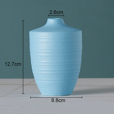 European Flower Arrangement Plant Pots Solid Color Ceramic Vases