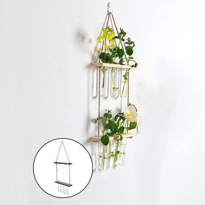 Wall Hanging Flower Glass Planter For Plant Garden
