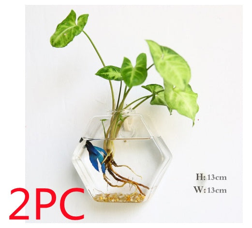 Aquarium Container Flower Planter Pots Home Garden Decoration
