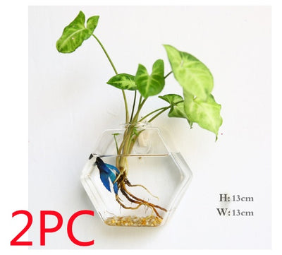 Aquarium Container Flower Planter Pots Home Garden Decoration