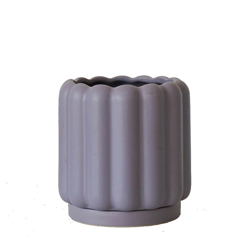 Biscuit Design Ceramic Planter Pot