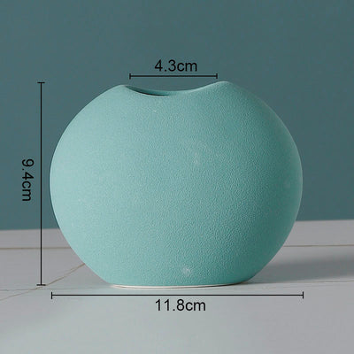 European Flower Arrangement Plant Pots Solid Color Ceramic Vases