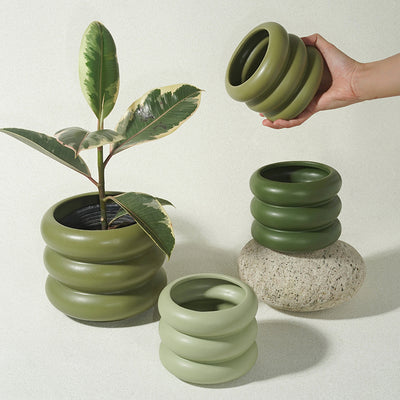 Household Succulent Green Plants Green Sill Potted Flower Pots