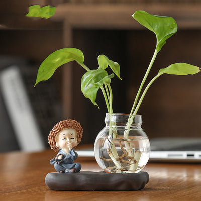 Home Furnishings Vases Clear Glass Decorations