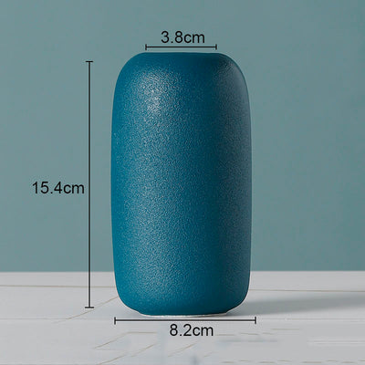 European Flower Arrangement Plant Pots Solid Color Ceramic Vases