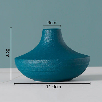 European Flower Arrangement Plant Pots Solid Color Ceramic Vases