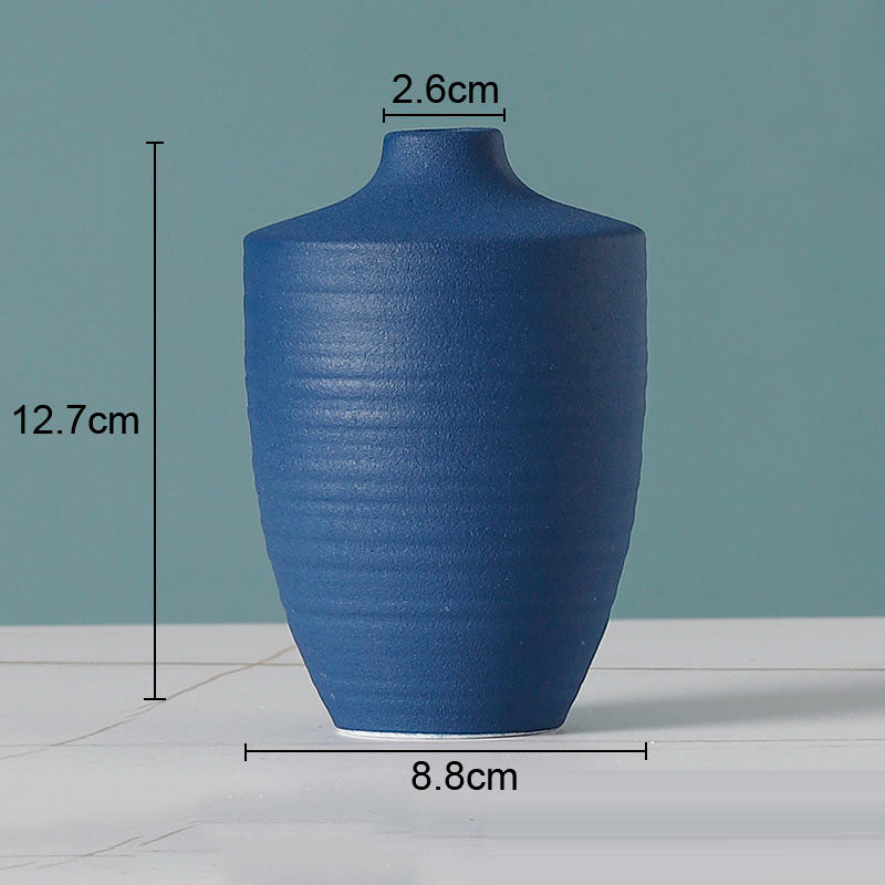 European Flower Arrangement Plant Pots Solid Color Ceramic Vases