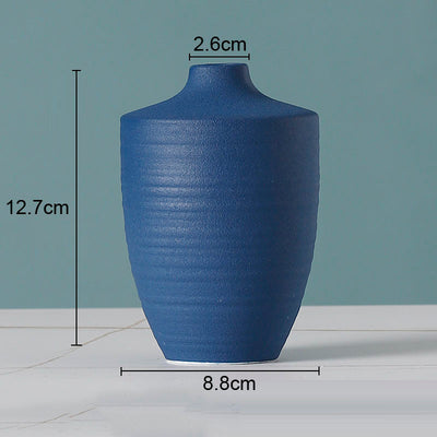 European Flower Arrangement Plant Pots Solid Color Ceramic Vases