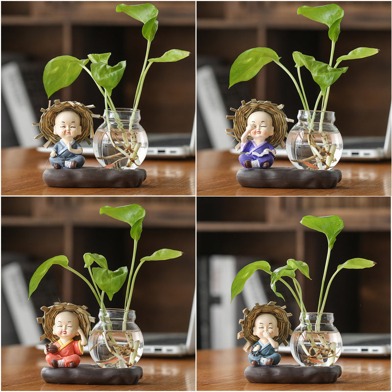 Home Furnishings Vases Clear Glass Decorations