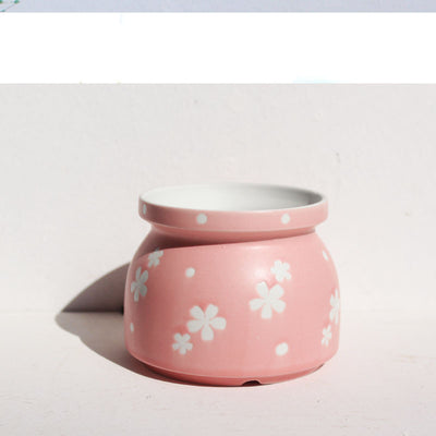 Ceramic Printed Hand Painted Succulent Flower Pots
