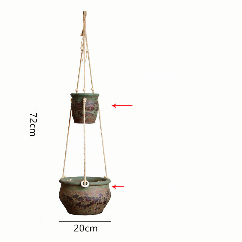 Underful Hanging Stoneware Flower Pots