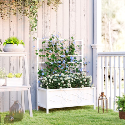 Outdoor Planter Box Galvanized Raised Garden Bed
