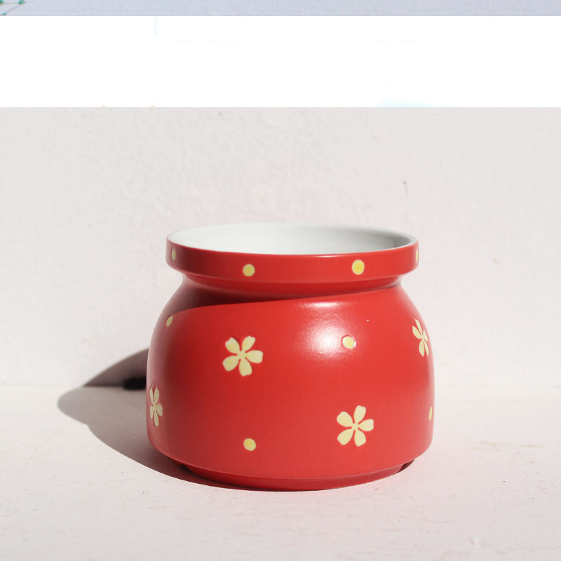 Ceramic Printed Hand Painted Succulent Flower Pots